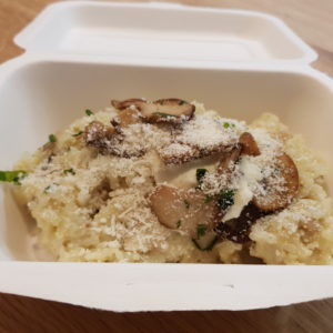 12/10 Risotto aux champignons et crème de butternut et parmesan.